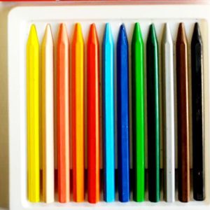 مداد شمعی 12 رنگ جعبه مقوایی