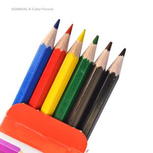 مداد رنگی 6 رنگ آدمیرال