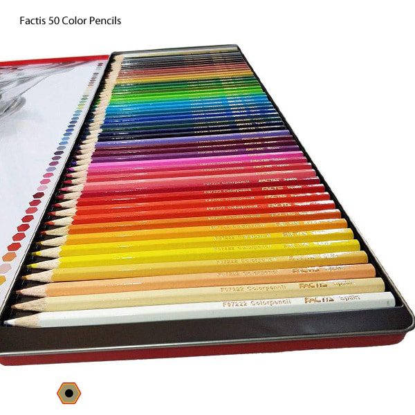 مداد رنگی 50 رنگ فکتیس (FACTIS)