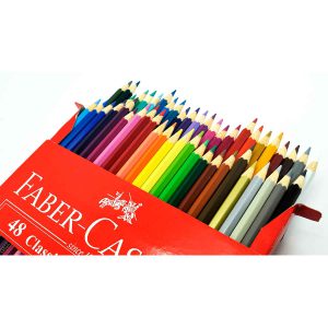 مداد رنگی 48 رنگ جعبه مقوایی فابر کاستل اصل مدل کلاسیک